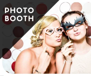 Photobooth service with printed photos and fun props from Milwaukee Underground Productions