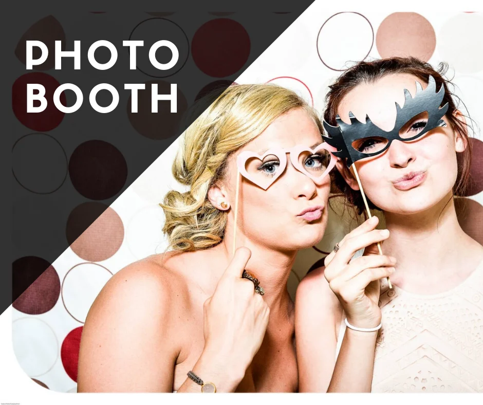 Photobooth service with printed photos and fun props from Milwaukee Underground Productions