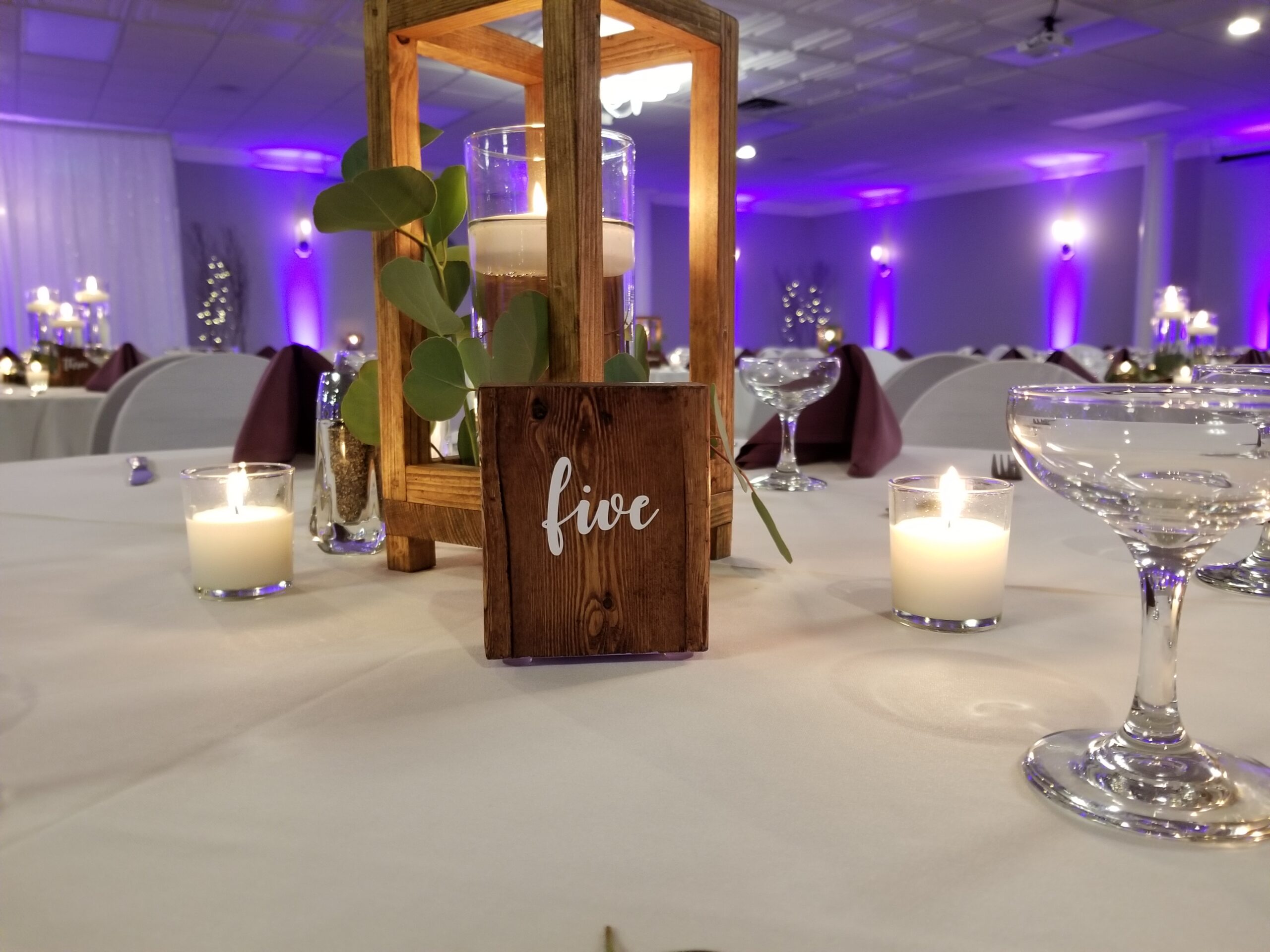 Wedding Centerpiece Idea at The Florian by Milwaukee Underground Productions