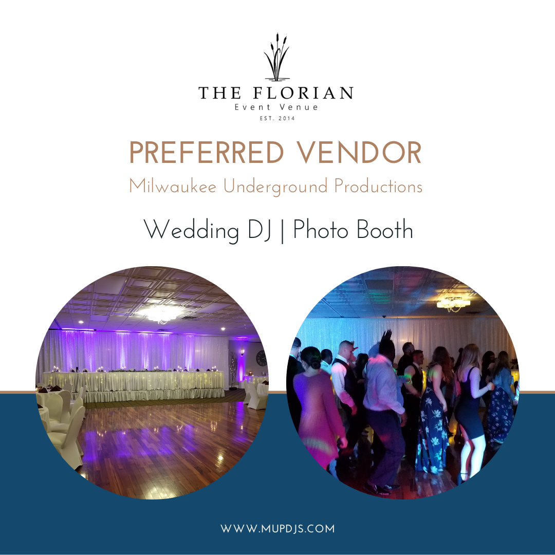 The Florian Preferred Wedding DJ Vendor Milwaukee Underground Productions - Preferred Vendors are a great idea when selecting the perfect wedding dj