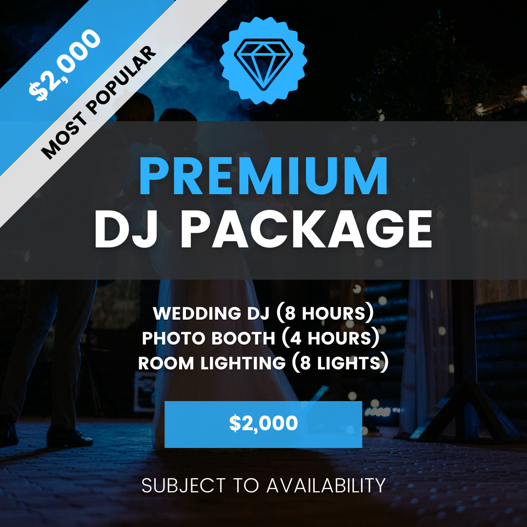 1 Wedding DJ and Photo Booth Pricing - MUP DJ's Milwaukee Underground Productions Frequently asked questions (FAQ) whats included in my dj service, price and rates for premium package